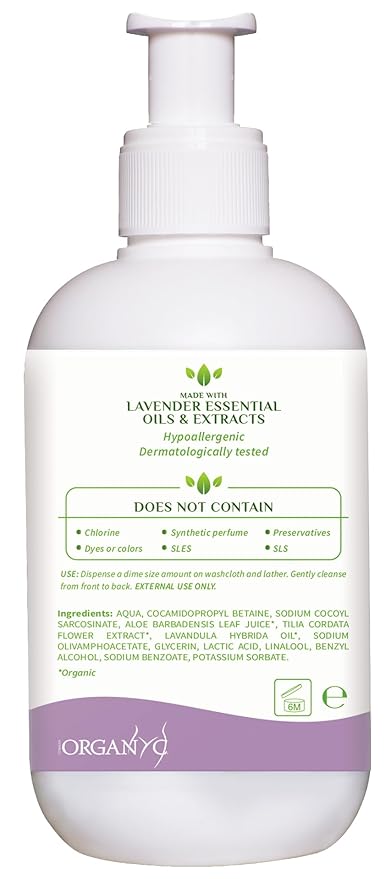 Organyc Feminine Hygiene and Intimate Wash with Lavender, 250 ML (Pack of 2)