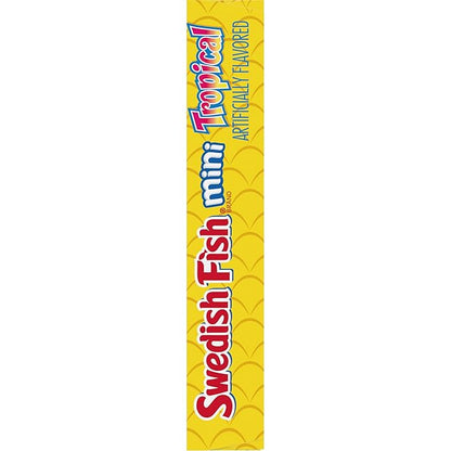 SWEDISH FISH Mini Tropical Soft & Chewy Gummy Candy, Bulk Candy, 12 - 3.5 oz Boxes