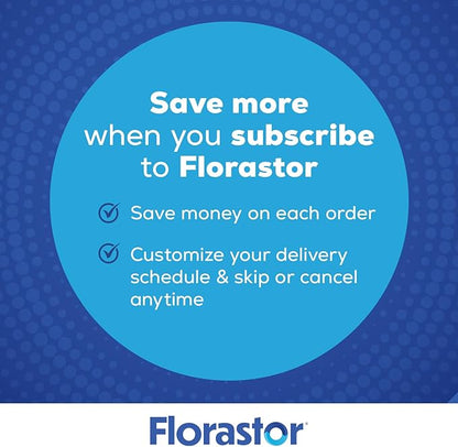 Florastor Probiotics for Digestive and Immune Health, 100 Capsules, Probiotics for Women & Men, Helps Flush Out Bad Bacteria, Boosts The Good with Our Unique Strain Saccharomyces Boulardii