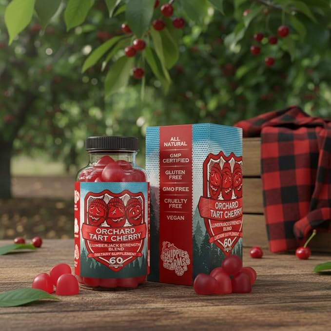 Orchard Tart Cherry Gummies - Grown in USA Cherries