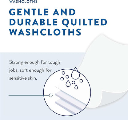 Prevail Soft Pack Adult Washcloths - Unisex Adult Incontinence Wipes - Disposable Adult Wipes for Men & Women - 12"x 8", 576 Count (12 Packs of 48)