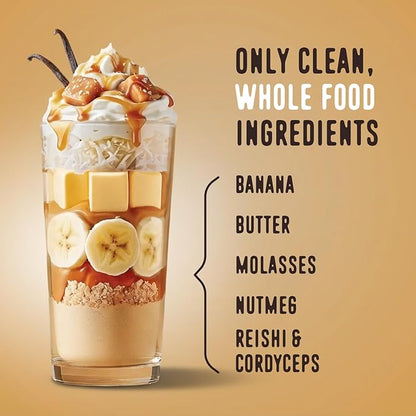 FlavCity All in One Protein Shake Powder, Salted Caramel - On the Go Meal Alternative + Collagen Peptides, Reishi & Cordyceps - Focus, Skin, Hair & Joint Support - 100% Grass Fed Whey, 20 Servings