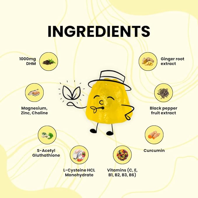 REVIT - Award Winning Post-Drinking Recovery Gummy | Liver Support & Recovery | DHM + Curcumin + Ginger + Vitamins + Anti-oxidants | All-Natural | Vegetarian | Non GMO
