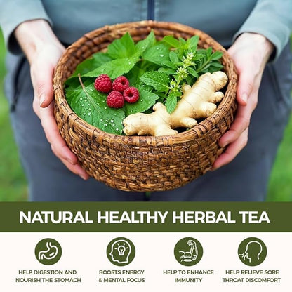 Natural Hormone Balance Tea 120g.100% natural ingredients Raspberry Leaf,Nettle Leaf,Ginger,Spearmint Leaf Hormone Herbal tea.for PMS & PCOS Supplements.