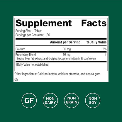 Standard Process Antronex - Liver Health Supplement - Gluten-Free, Non-Dairy & Non-Soy - 180 Tablets (180 Servings)