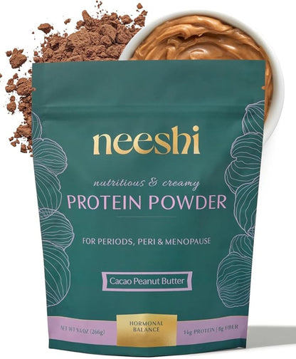 Hormone Balance Protein Powder – PMS & Perimenopause Relief for Cramps, Bloating & Mood Swings – Vegan Plant Based Superfood – 7 Servings