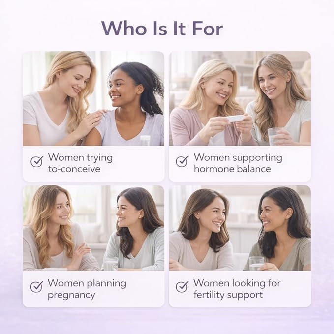Natifi (2 Bottles Fertility Prenatal Vitamins Regulate Cycles Balance Hormones, Aid Ovulation. Conception Multivitamin for Women. 60 Caps Folic Acid, Myo Inositol, Vitex