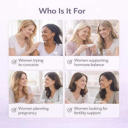 Natifi Conception Fertility Prenatal Vitamins Regulate Cycles, Balance Hormones, Aid Ovulation. Conception Multivitamin for Women. Healthier Pregnancy -60 Capsules- Folic Acid, Myo Inositol, Vitex.