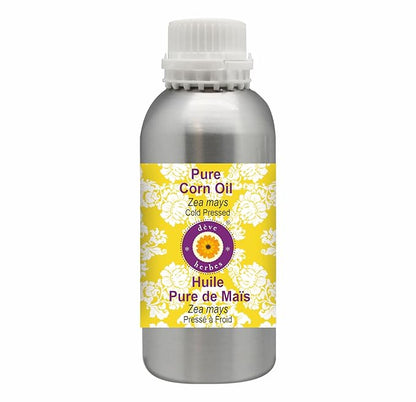 Deve Herbes Pure Corn Oil (Zea mays) Cold Pressed 630ml (21 oz)