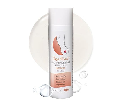 Vagy Rejuvenation Vagy Lactic Feminine Wash with Lactic Acid & Calendula – Gentle Intimate Wash Women pH Balance – Refreshing Vaginal Cleanser – 8 oz (8 oz, L' Homme) (Unscented)