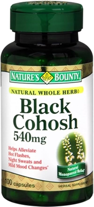 Nature's Bounty Black Cohosh 540 mg Capsules 100 Capsules (Pack of 4)