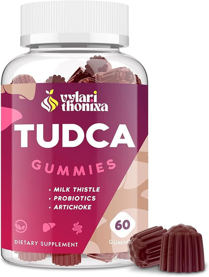 Premium TUDCA Bile Salts Gummies - 2000mg High Potency Liver Support Supplement, Liver Detox & Repair with Milk Thistle, Artichoke, Probiotics - Vegan, 30 Servings