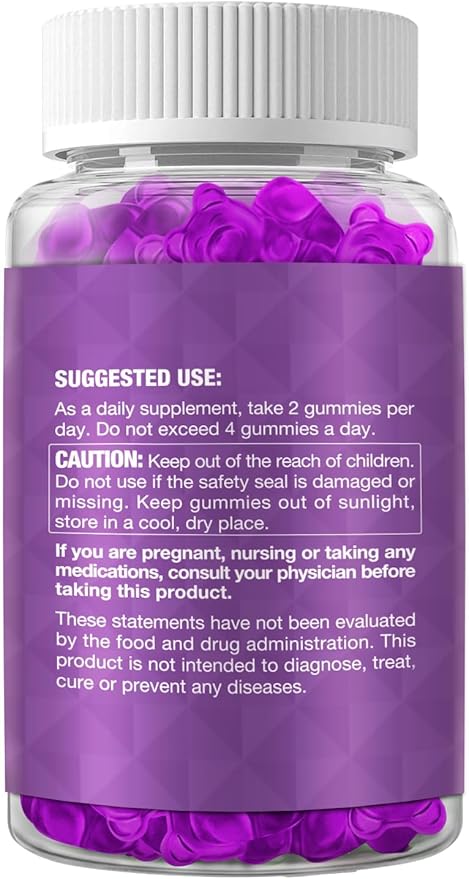 Sea Moss & Elderberry Gummies, Blueberry Flavored Gummy, Vitamins Sea Moss Supplements with Vitamin C + Zinc and Apple Cider Vinegar, Good Texture, Vegan-Friendly, 120 Count(Pack of 2)