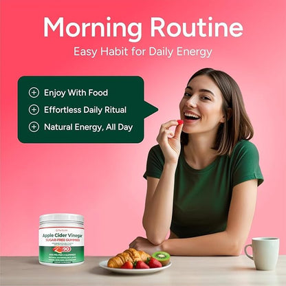 Purify Life Sugar-Free Berberine Gummies - with Ceylon Cinnamon, Milk Thistle & Apple Cider Vinegar - No More Capsules or Pills
