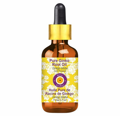 Deve Herbes Pure Golden Jojoba Oil (Simmondsia chinensis) with Glass Dropper Cold Pressed 50ml (1.69 oz)
