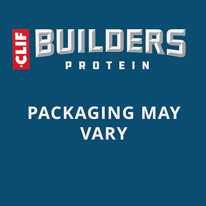 CLIF BUILDERS Protein Bars - Chocolate Peanut Butter Flavor - 20g Plant Based Protein - Gluten Free - Non-GMO - Low Glycemic - No Artificial Sweeteners - Value Pack, 2.4 oz. (12 Count)