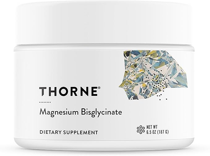 THORNE - Magnesium Bisglycinate - Powdered Magnesium Formula - Supports Restful Sleep, Muscle Relaxation, Heart Health & Metabolism* - NSF Certified for Sport - Gluten, Dairy & Soy-Free - 60 Servings