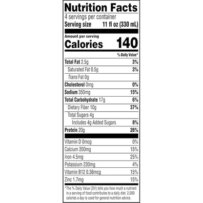 Evolve Plant Based Protein Shake, Double Chocolate, 20g Vegan Protein, Dairy Free, No Artificial Sweeteners, Non-GMO, 10g Fiber, 11 Fl Oz (Pack of 12) - (Formula May Vary)