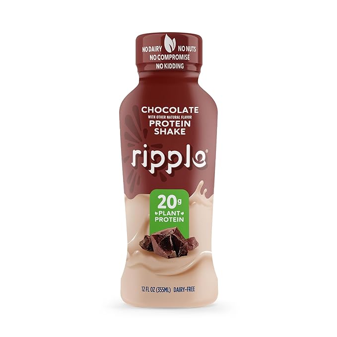 Ripple 12 oz Protein Shakes (12 Fl Oz (Pack of 12), Variety Pack (Chocolate and Vanilla))