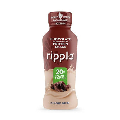 Ripple 12 oz Protein Shakes (12 Fl Oz (Pack of 12), Variety Pack (Chocolate and Vanilla))