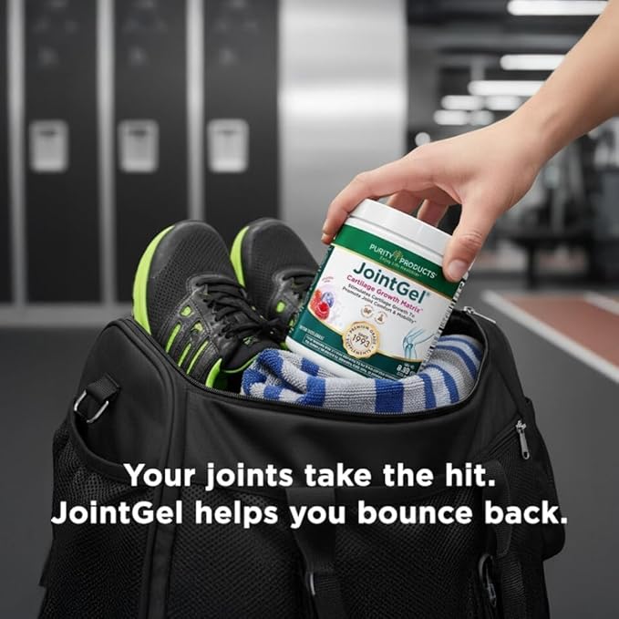 Purity Products JointGel Formula - Collagen Peptides + MSM - Supports Joint Function + Flexibility While Fortifying Joint Cartilage - Dual Action - Daily Powder - 30 Servings (30 Servings, Chocolate)