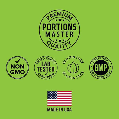 Portions Master Keto Body Protein Peptides Low Carb Keto Protein Powder with MCT Oil Peptides Fiber Vitamins Minerals (720g, Vanilla Cream)