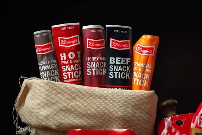 Jerky.com XXL Beef Jerky & Meat Sticks Variety Pack | 52 Piece Gift Basket with Beef Sticks, Pork, Turkey, Ham & Cheese | Over 2 lbs of High Protein Meat Snacks Jerky Gifts | Easter Gifts for Adults