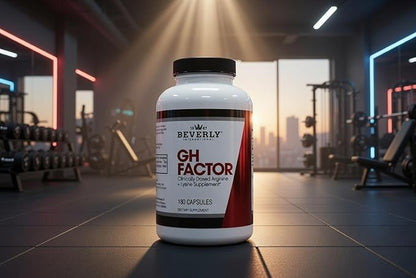 Beverly International GH Factor, 180 Capsules. Arginine and Lysine Supplement, Amino Acid Formula. Revitalize Your Physique.