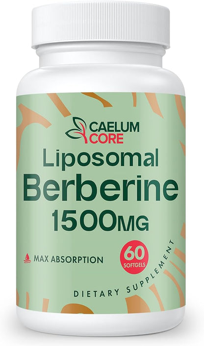 Liposomal Berberine HCL - Berberine 1500mg Activates AMPK, High Bioavailability Berberines Supplement for Women and Men, Supports Body Balance