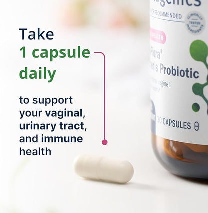 Metagenics UltraFlora Women’s Probiotic – Shelf-Stable Supplement for Vaginal Health, Yeast Balance & Urinary Comfort – with Lactobacillus GR-1 & RC-14 – Non-GMO – 30 Capsules*