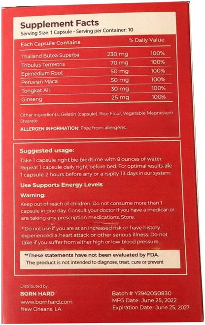 Blended Sports Nutrition Support Supplement for Men - Unleash Your Beast, All Natural Male Energy & Wellness Boost Support