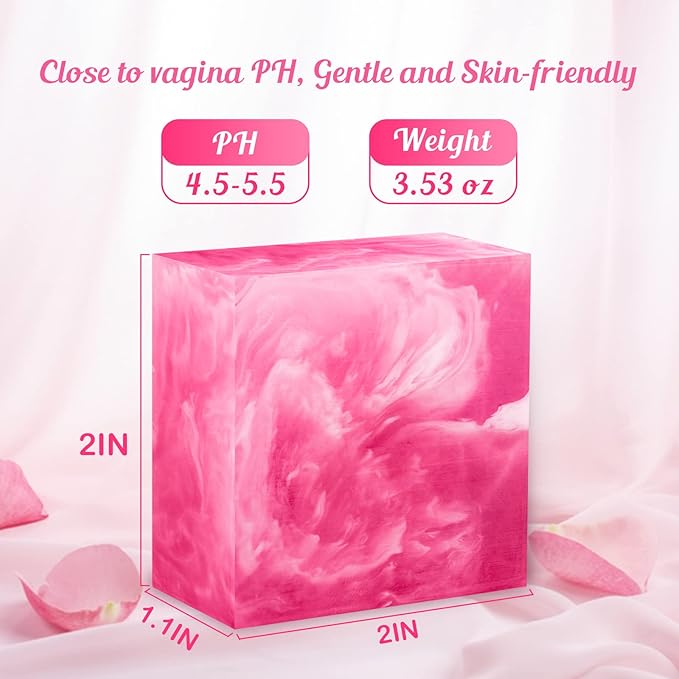 Yoni Soap Bars Vaginal Wash 3 PCS, 100% Natural Organic intimate soap for Women Ph Balance Yoni Wash Vaginial Deodorants Vaginal Care Soap with Foaming Net, Vagina Bar Feminine Wash 3.53 OZ