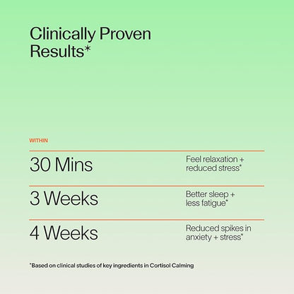 Veracity Cortisol Calming - Clinically Proven Stress & Sleep Support Supplement - Reduces Tension & Improves Mental Clarity with Natural Blend of Adaptogens - 60 Capsules