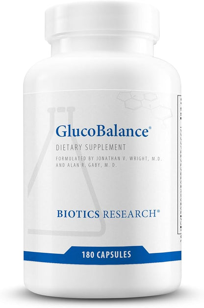 Biotics Research GlucoBalance Chromium, Vanadium, L carnitine Supplement, Supports Metabolic Health and Maintain Healthy Blood Lipid Levels - 180 Capsules