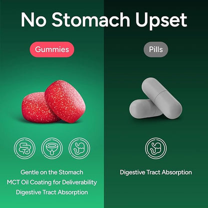Purify Life Sugar-Free Berberine Gummies - with Ceylon Cinnamon, Milk Thistle & Apple Cider Vinegar - No More Capsules or Pills
