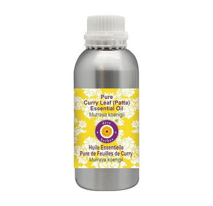 Deve Herbes Pure Curry Leaf (Patta) Essential Oil (Murraya koenigii) Steam Distilled 300ml (10 oz)