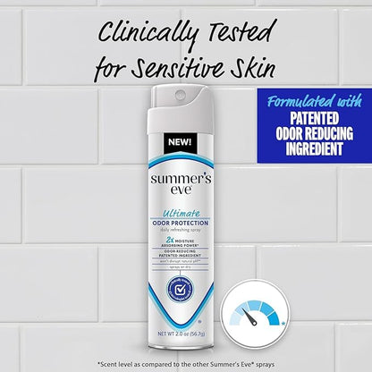 Summer's Eve Ultimate Odor Protection Bundle; Feminine Body Wash and Wipes with Boric Acid + Feminine Odor Protection Spray