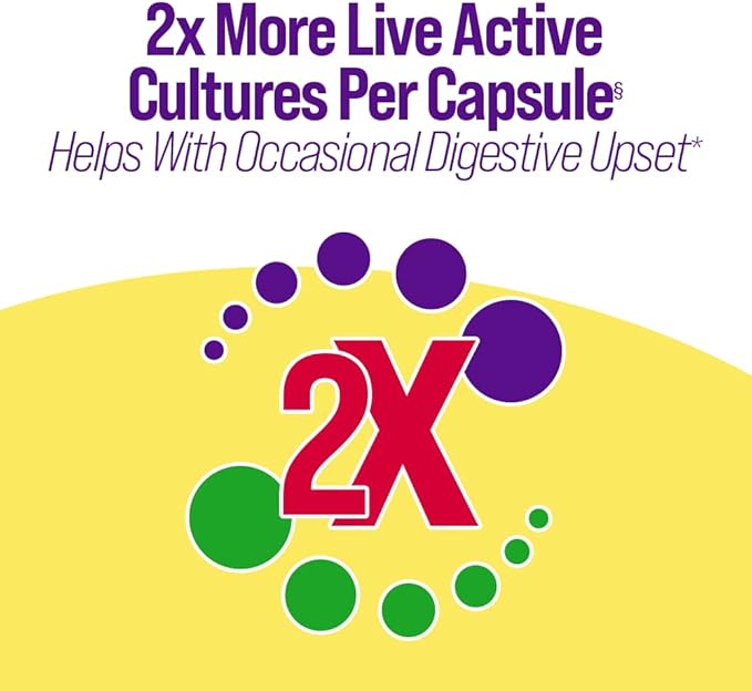 Culturelle Ultimate Strength Probiotic for Men and Women, Most Clinically Studied Probiotic Strain, 20 Billion CFUs, Supports Occasional Diarrhea, Gas & Bloating, Non-GMO, 30 Count