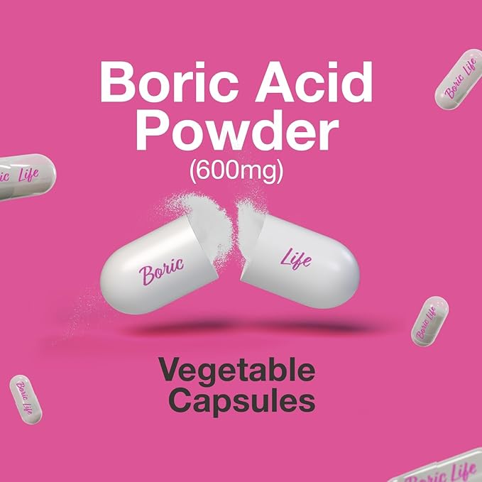 NutraBlast Boric Acid Suppositories - 100% Pure Made in USA - Boric Life Intimate Health Support (30 Count)
