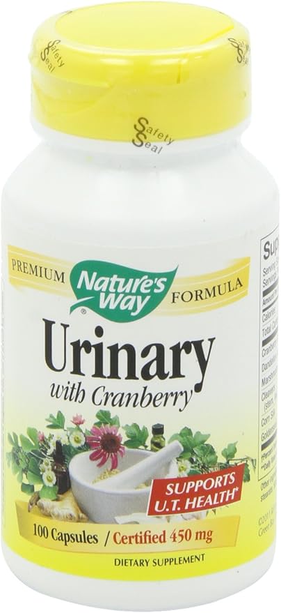 Nature's Way Premium Blend Urinary with Cranberry, 1,260 mg per Serving, 100 Caps (Pack of 2)