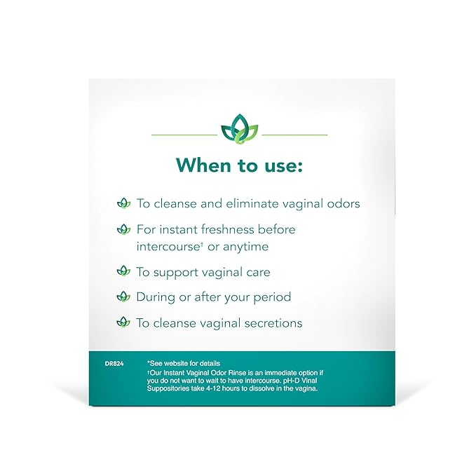 pH-D Feminine Health Support - Instant Odor Rinse with Boric Acid for Vaginal Odor - Vegan, Paraben-Free, Cruelty-Free, 6 Fl Oz Total, (3 Fl Oz, Pack of 2)