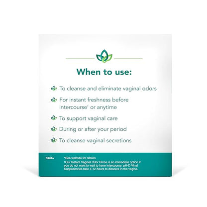pH-D Feminine Health Support - Instant Odor Rinse with Boric Acid for Vaginal Odor - Vegan, Paraben-Free, Cruelty-Free, 6 Fl Oz Total, (3 Fl Oz, Pack of 2)