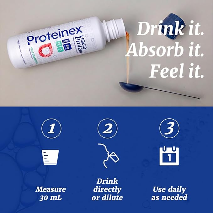 Proteinex Medical Grade Liquid Hydrolyzed Protein Max Strength - Supports Wound Healing and Doctor Recommended- No Carbs, Zero Sugars & Ready to Drink Liquid Protein (Natural Pina Colada, 30 Fl Oz)