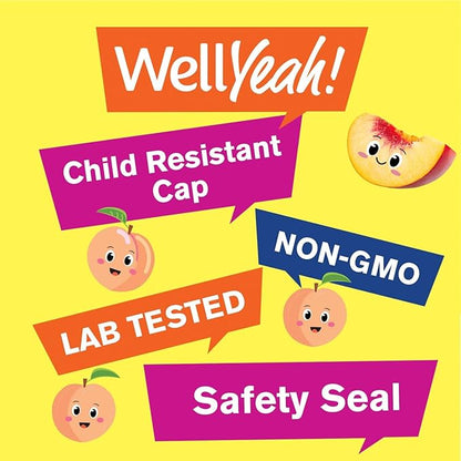 WellYeah Turmeric Curcumin with Black Pepper Gummies for Kids - Natural Immune Support, Joint and Muscle Health, Digestive Health, and Brain Function - Non-GMO, Vegan, Gluten-Free - 60 Count