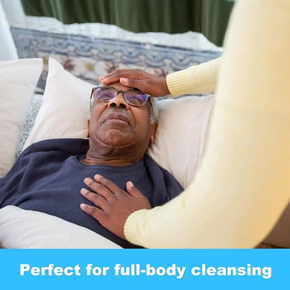 Body Wipes for Women and Men Individually Wrapped Face and Body Wipes, Bath Wipes for Adults No Rinse Personal Cleansing Wipes Travel, Bulk Deodorant for Homeless Shower Wipes (5Wipes/Pack,40Pack)