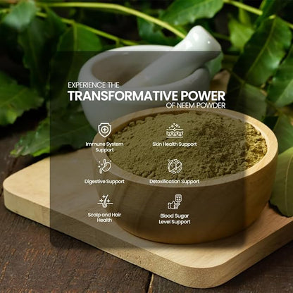 Dr. Herbalist Neem Leaf Powder 200g - Azadirachta Indica for Skin, Hair & Overall Wellness - 100% Natural, Vegan-Friendly & Cruelty-Free