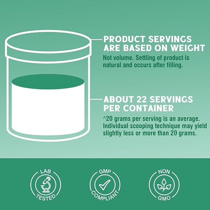 Bovine Collagen Peptides Powder for Women and Men, Grass-Fed Hydrolyzed Collagen Protein Type I & III, Skin, Hair, Nails, Bones, Digestion, Unflavored, Non-GMO, Keto & GF, 22 Servings, 16oz
