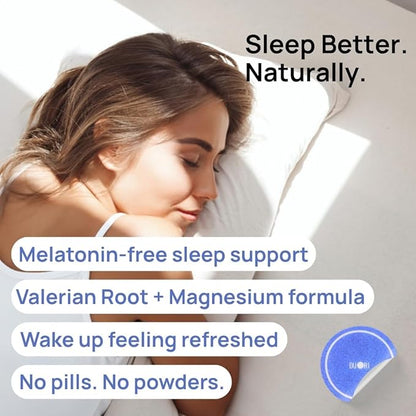 DUORI Sleep Patches for Adults - Valerian Root - Melatonin Free - Natural Sleep Aid with 5-HTP and Ashwagandha - 30 Patches