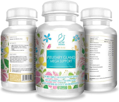 ACTIF Pituitary Mega Support with 10+ Advanced Factors - Non-GMO, Fast-Acting, Made in USA, 90 Count