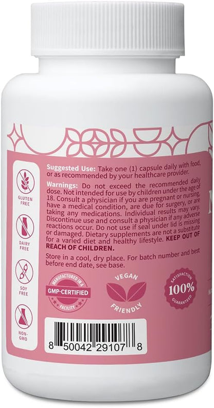 Pattern Wellness Menopause Complex – Herbal Supplement for Women’s Wellness & Hormone Health Support – with Black Cohosh, DIM & Bioperine® – 30 Vegan Capsules, 3rd Party Tested